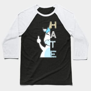 Unicorn Hate Baseball T-Shirt